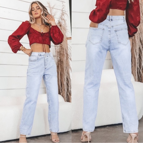 Princess Polly Denim - ‘Always On Your Mind’ Asymmetrical Jeans